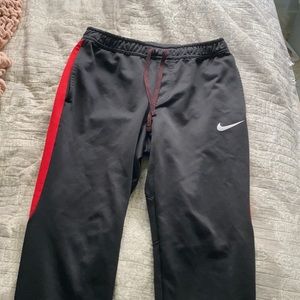 Mens black nike sweatpants size large